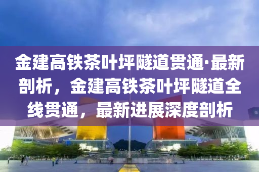 金建高鐵茶葉坪隧道貫通·最新剖析，金建高鐵茶葉坪隧道全線貫通，最新進(jìn)展深度剖析液壓動力機械,元件制造