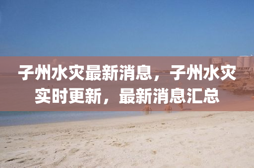 子州水災(zāi)最新消息，子州水災(zāi)實液壓動力機械,元件制造時更新，最新消息匯總