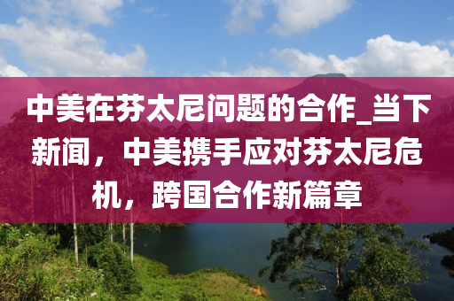 中美在芬太尼問(wèn)題的合作_當(dāng)下新聞，中美攜手應(yīng)對(duì)芬太尼危機(jī)，跨國(guó)合作新篇章液壓動(dòng)力機(jī)械,元件制造