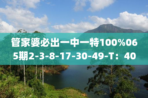 管家婆必出一中一特100%065期2-3-8-17液壓動(dòng)力機(jī)械,元件制造-30-49-T：40