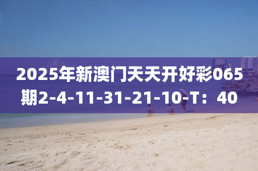 2025年新澳門天天開好彩065期2-4-11-31-21-10-T：40液壓動力機械,元件制造