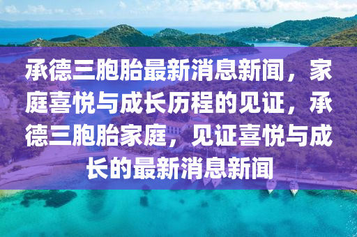 承德三胞胎最新消息新聞，家庭喜悅與成長歷程的見證，承德三胞胎家庭，見證喜悅與成長的最新消息新聞液壓動力機械,元件制造