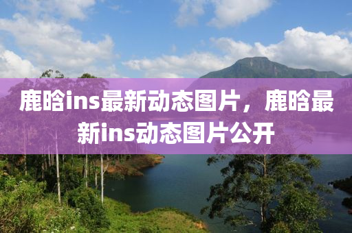 鹿晗ins最新動(dòng)態(tài)圖片，液壓動(dòng)力機(jī)械,元件制造鹿晗最新ins動(dòng)態(tài)圖片公開