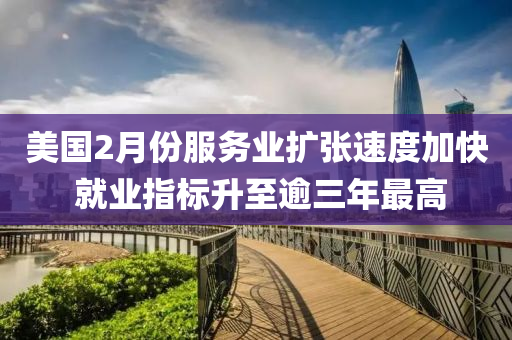 美國2月份服務(wù)業(yè)擴張速度加快 就業(yè)指標(biāo)升至逾三年最高液壓動力機械,元件制造