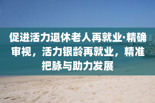 促進活力退休老人再就業(yè)·精確審視，活力銀齡再就業(yè)，精準把脈與助力發(fā)展液壓動力機械,元件制造