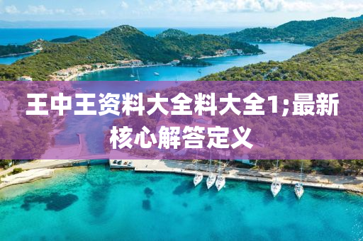 王中王資料液壓動力機械,元件制造大全料大全1;最新核心解答定義