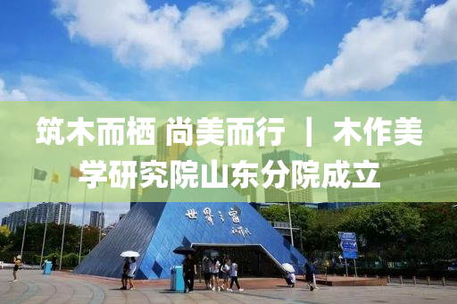 筑木而棲 尚美而行 ｜ 木作美學(xué)研究院山東分院成立液壓動力機(jī)械,元件制造