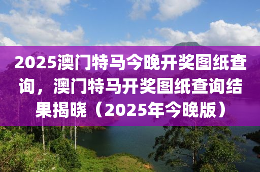 2025澳門特液壓動力機械,元件制造馬今晚開獎圖紙查詢，澳門特馬開獎圖紙查詢結(jié)果揭曉（2025年今晚版）