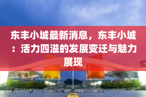 東豐小城最新消息，東豐小城：活力四溢的發(fā)展變遷與魅力展現(xiàn)液壓動力機(jī)械,元件制造