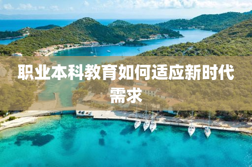 職業(yè)本科教育如何適應(yīng)液壓動(dòng)力機(jī)械,元件制造新時(shí)代需求
