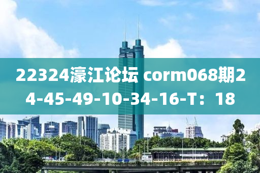 22324濠江論壇 corm068期24-45-49-10-34-16-T：18液壓動(dòng)力機(jī)械,元件制造