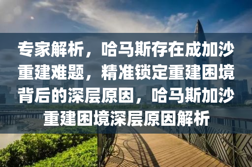 專家解析，哈馬斯存在成加沙重建難題，精準鎖定重建困境背后的深層原因，哈馬斯加沙重建困境深層原因解析液壓動力機械,元件制造